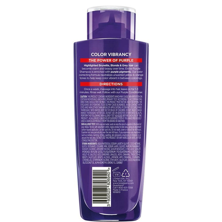 CUIDADO CAPILAR Y PEINADO OAP Cabello eado | Color Vibrancy Purple Shampoo For Color Treated Hair