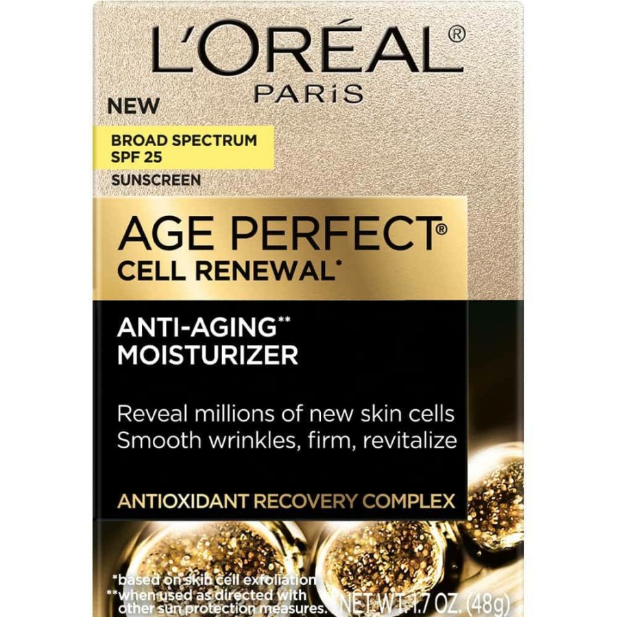 CUIDADO DE LA PIEL OAP Líneas finas y arrugas | Age Perfect Cell Renewal Anti-Aging Day Moisturizer Spf 25, 1.7 Oz