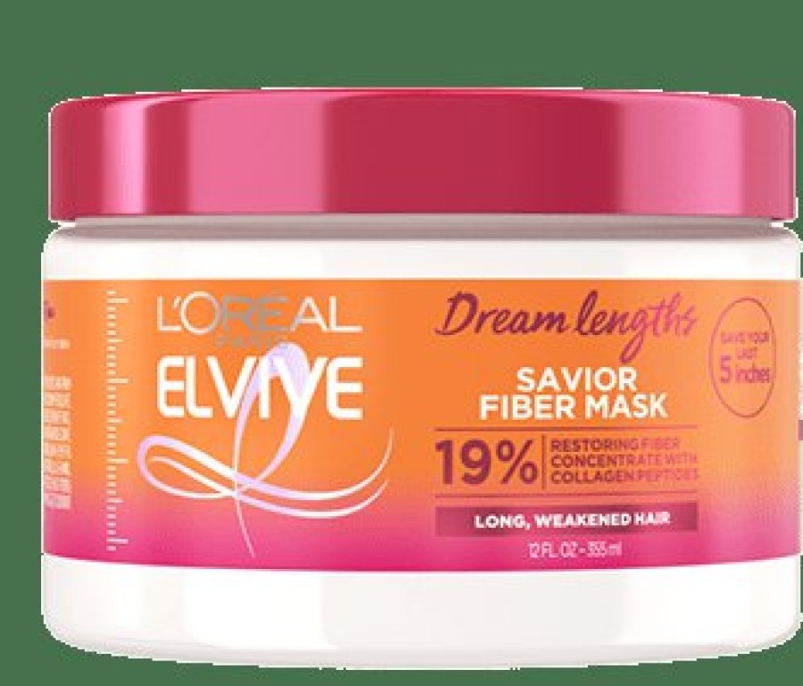 CUIDADO CAPILAR Y PEINADO OAP Quiebre del cabello y puntas abiertas | Dream Lengths Savior Fiber Mask, Paraben-Free