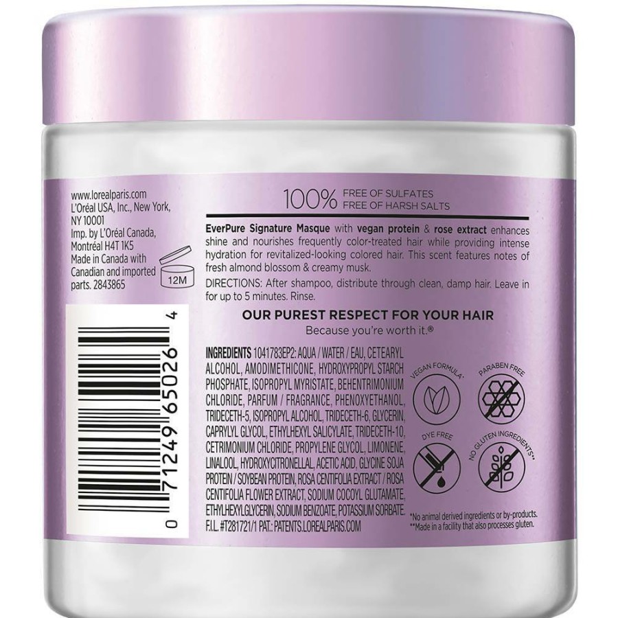 CUIDADO CAPILAR Y PEINADO OAP Sin sulfatos | Sulfate-Free Signature Masque, Color Care Hair Mask