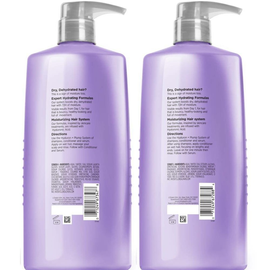 CUIDADO CAPILAR Y PEINADO OAP Kits de cuidado capilar | Hyaluron + Plump Hydrating Shampoo Conditioner Kit