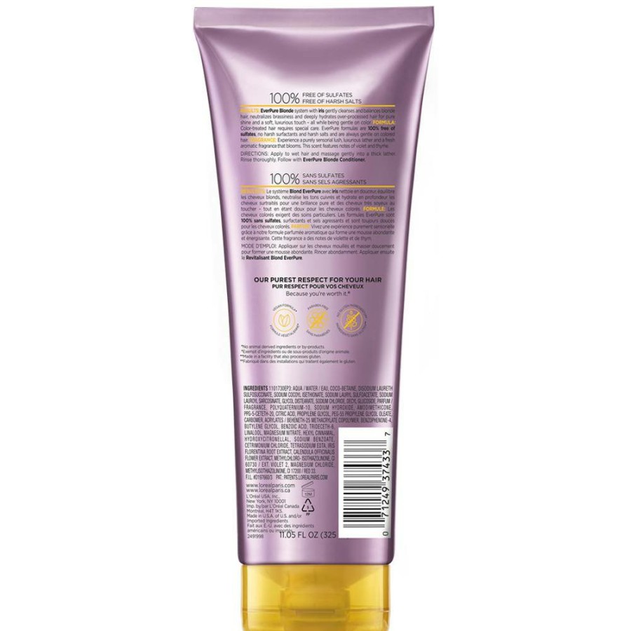 CUIDADO CAPILAR Y PEINADO OAP Sin sulfatos | Sulfate Free Blonde Shampoo With Iris